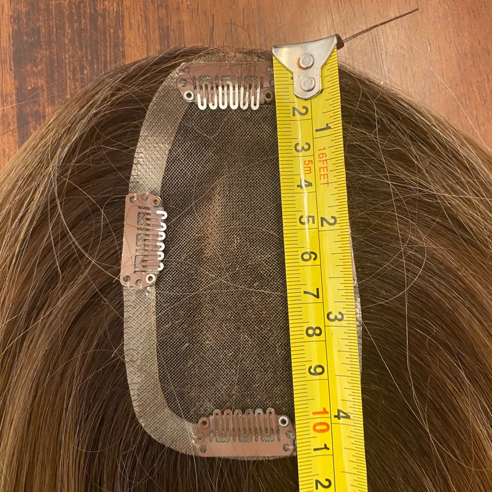 NEW Jon Renau Synthetic Hair Topper - brown blond - Heat Friendly Styling!! - Picture 8 of 8